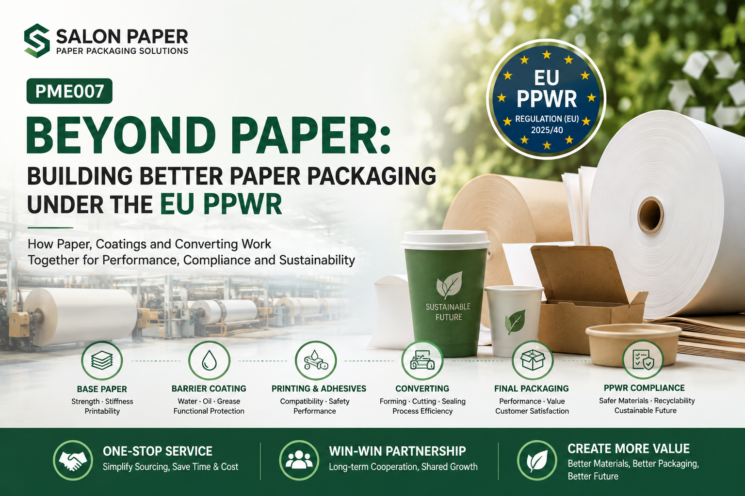 Paper packaging materials and EU PPWR - paper, coatings and converting
