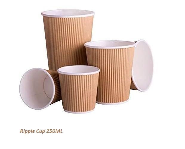 Corrugated Paper Cup - Ripple Wall Insulated Cup Design for Hot Drinks