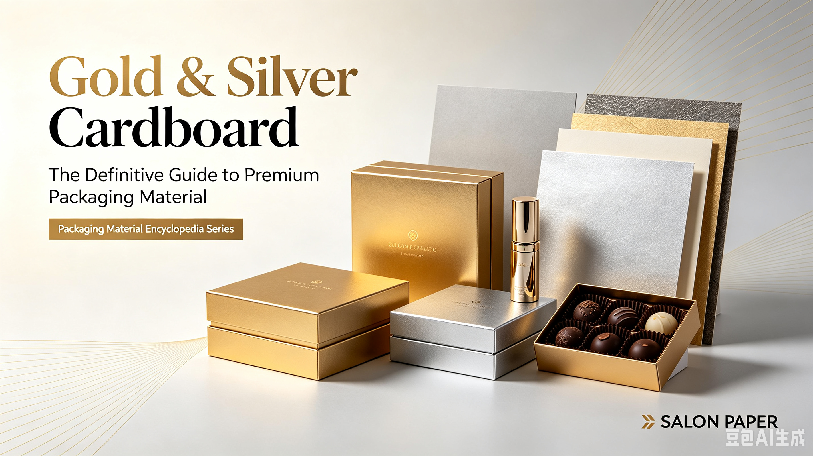 Gold & Silver Cardboard - Premium Metallic Paperboard for Luxury Packaging