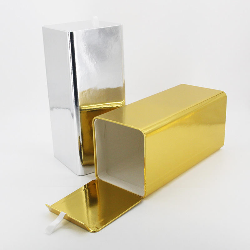 PET metallic card close-up showing shiny reflective surface for luxury packaging applications